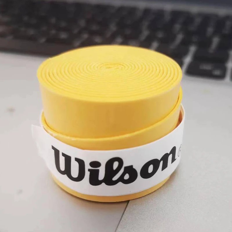 12Pcs Wilson Racket Overgrip Sweat Band Absorption Tennis Badminton Racket Hand Glue Tennis Grip Pu Non Slip Overgrip