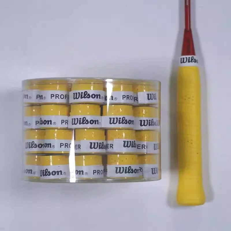 12Pcs Wilson Racket Overgrip Sweat Band Absorption Tennis Badminton Racket Hand Glue Tennis Grip Pu Non Slip Overgrip