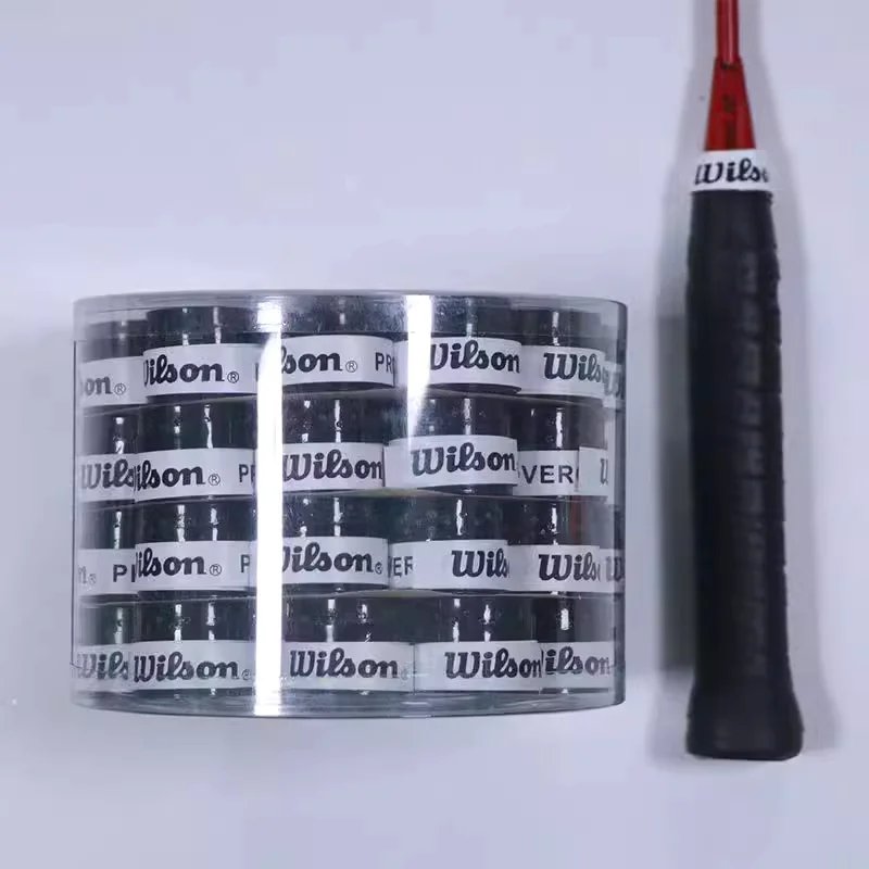 12Pcs Wilson Racket Overgrip Sweat Band Absorption Tennis Badminton Racket Hand Glue Tennis Grip Pu Non Slip Overgrip