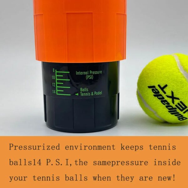 Contenedor  y presurizador de pelotas de tenis - Imagen 3