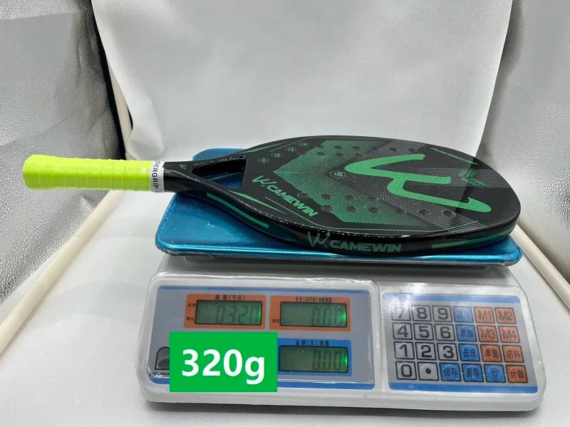 Camewin 3K Holographic Beach Tennis Racket, Full Carbon Fiber Frame, Kit Feminino, Rude Tratamento de Superfície, Iniciante, 202