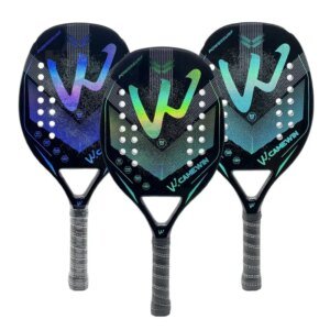 Raqueta de tenis de playa holográfica Camewin 3K, marco completo de fibra de carbono