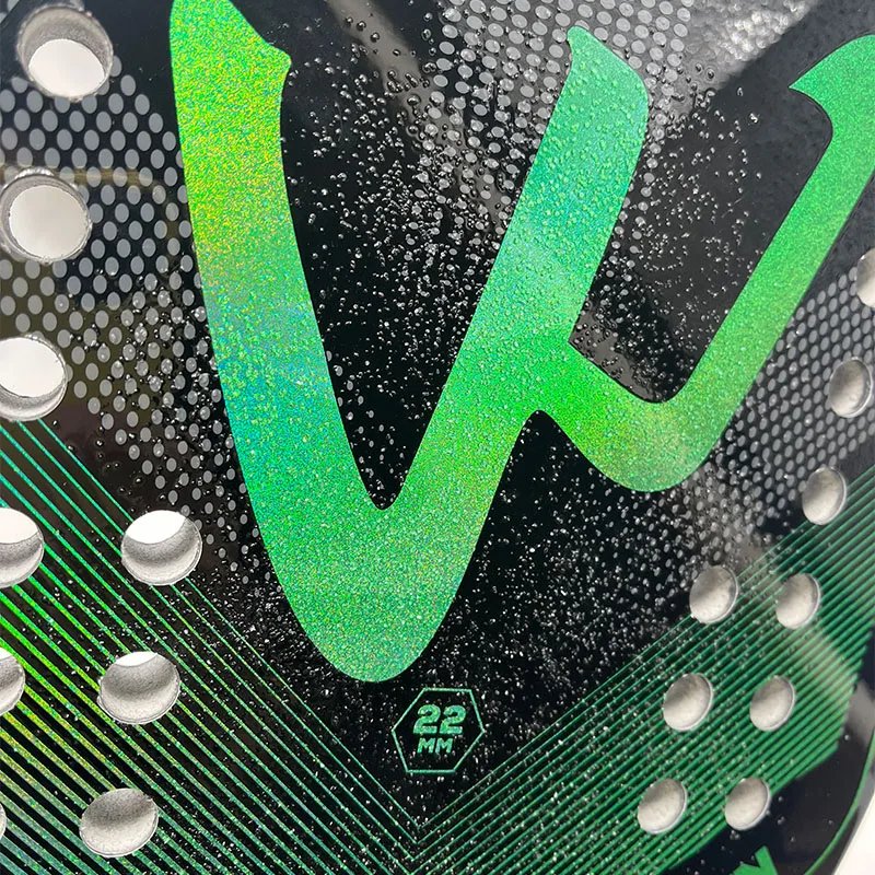 Camewin 3K Holographic Beach Tennis Racket, Full Carbon Fiber Frame, Kit Feminino, Rude Tratamento de Superfície, Iniciante, 202
