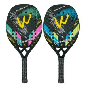 Camewin-Pala de tenis de playa-fibra de carbono 3K para hombres y mujeres,superficie rugosa.
