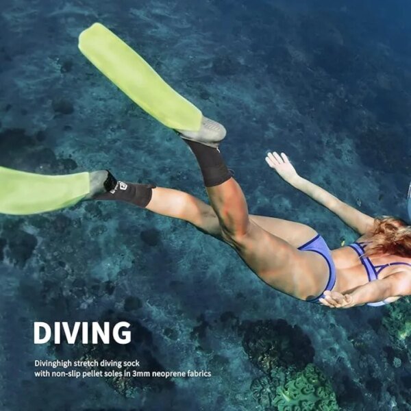 Goosehill Calcetines de buceo de neopreno, fútbol de arena , Tenis playa ,de 3 mm. - Imagen 5