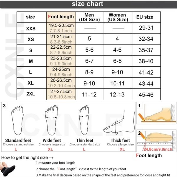 Calcetines  de neopreno de 3mm a prueba de arena, para voleibol de playa, Tennis Beach. - Imagen 2