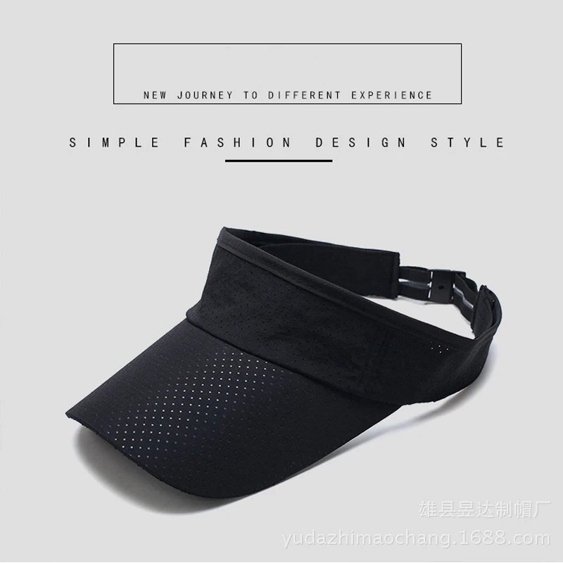 Men Women Visor Cap Summer Thin Mesh Portable Quick Dry Sun Hat Golf Tennis Running Hiking Camping Fishing Sailboat Beach Sports