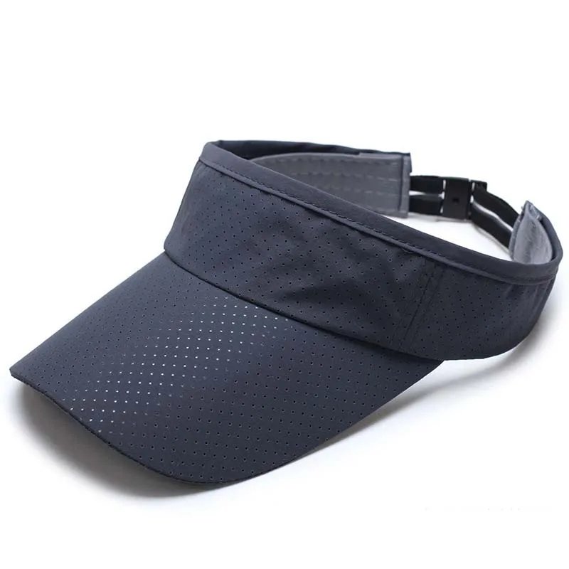 Men Women Visor Cap Summer Thin Mesh Portable Quick Dry Sun Hat Golf Tennis Running Hiking Camping Fishing Sailboat Beach Sports