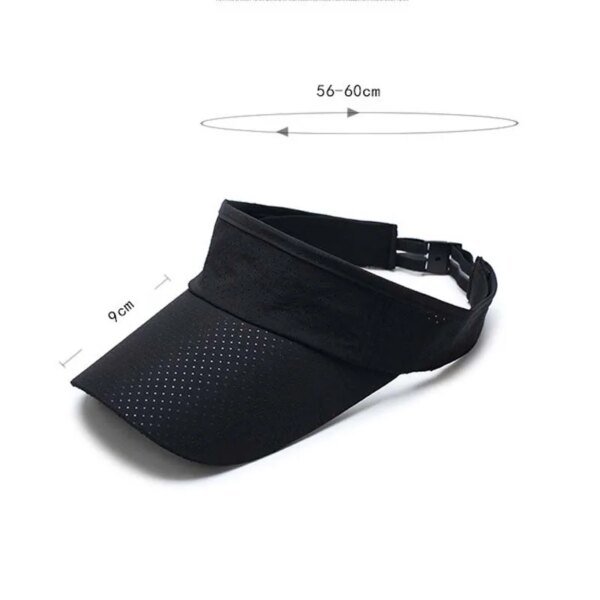 Gorra con visera para hombre y mujer, gorro de sol de secado rápido de malla fina para verano, Golf, tenis, correr, senderismo, Camping, pesca, velero, deportes de playa. - Imagen 4