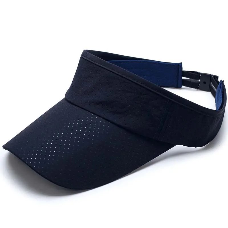 Men Women Visor Cap Summer Thin Mesh Portable Quick Dry Sun Hat Golf Tennis Running Hiking Camping Fishing Sailboat Beach Sports