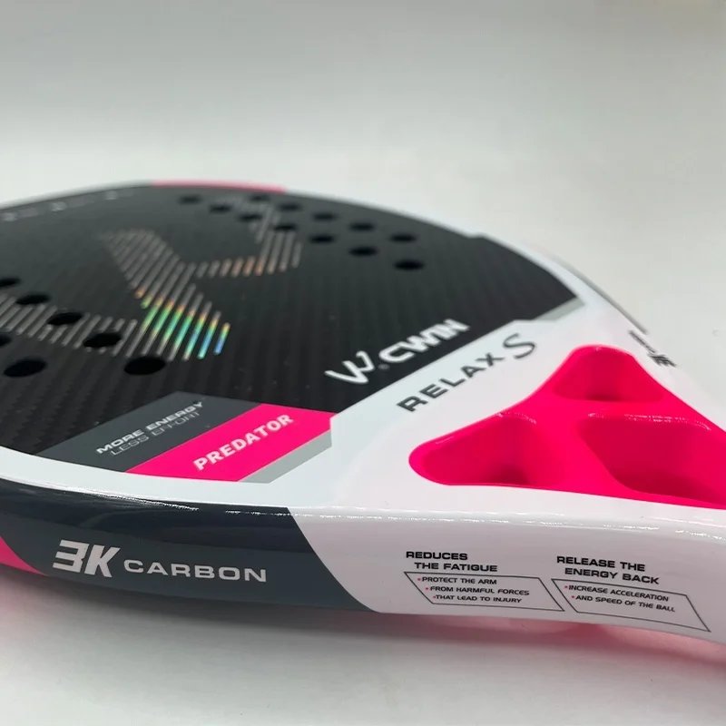 3K Camewin Beach Tennis Racket Full Carbon Fiber Rough Surface Outdoor Sports Racket For Men Women Adult Senior Player 2025 New