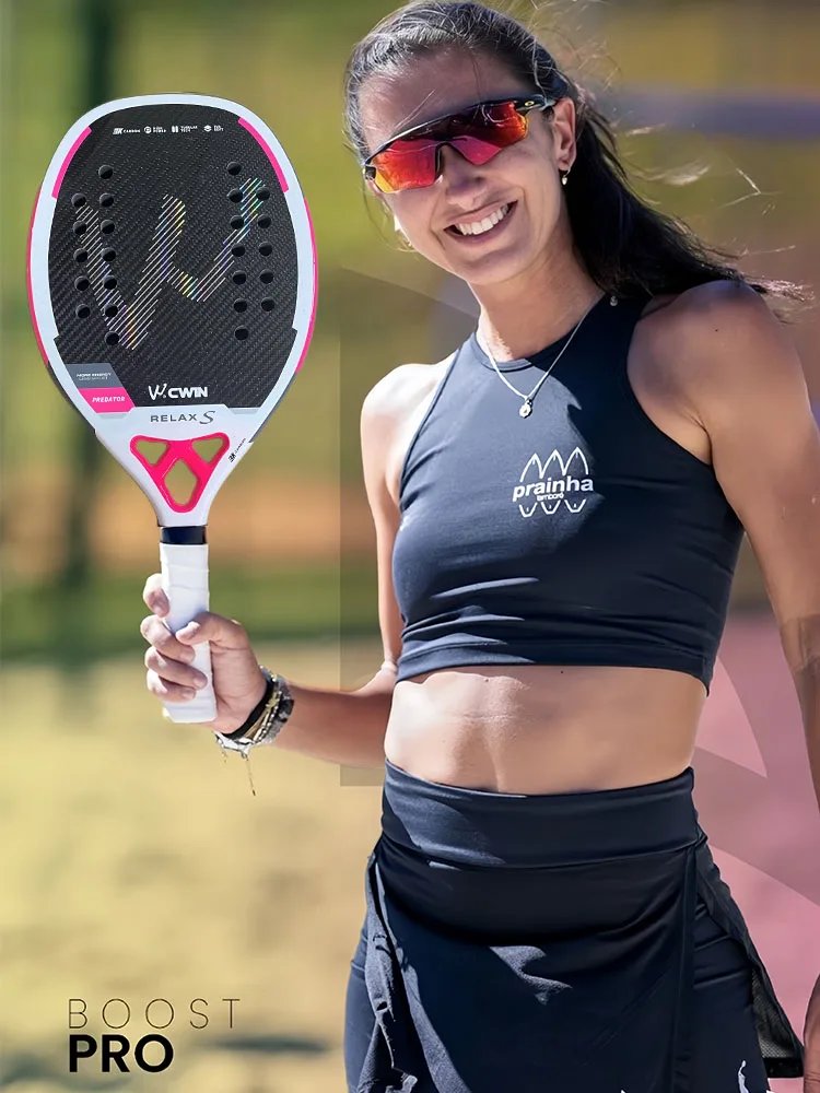 3K Camewin Beach Tennis Racket Full Carbon Fiber Rough Surface Outdoor Sports Racket For Men Women Adult Senior Player 2025 New