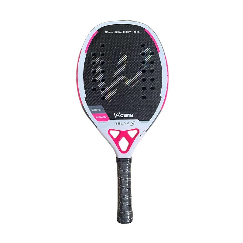 3K Camewin Beach Tennis Racket Full Carbon Fiber Rough Surface Outdoor Sports Racket For Men Women Adult Senior Player 2025 New