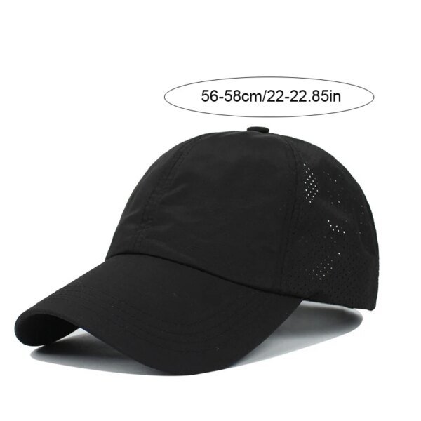 Gorra de béisbol de secado rápido para mujer, deportes de verano, sombrero de cola de caballo para adolescentes y niñas, sombreros de sol para mujer a la moda para viajes al aire libre - Imagen 5